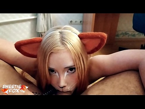 ❤️ Kitsune menelan batang dan air mani di dalam mulutnya ❤❌ Video persetan pada kami ❌❤